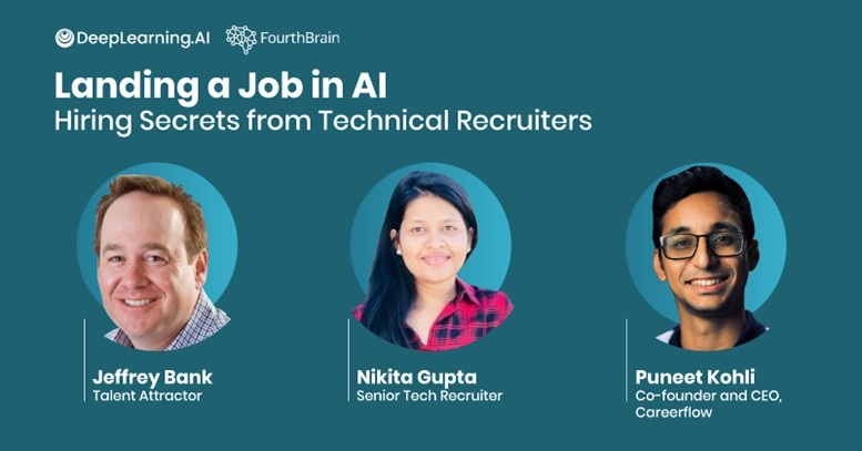 Technical recruiters discussing how to land a job in AI